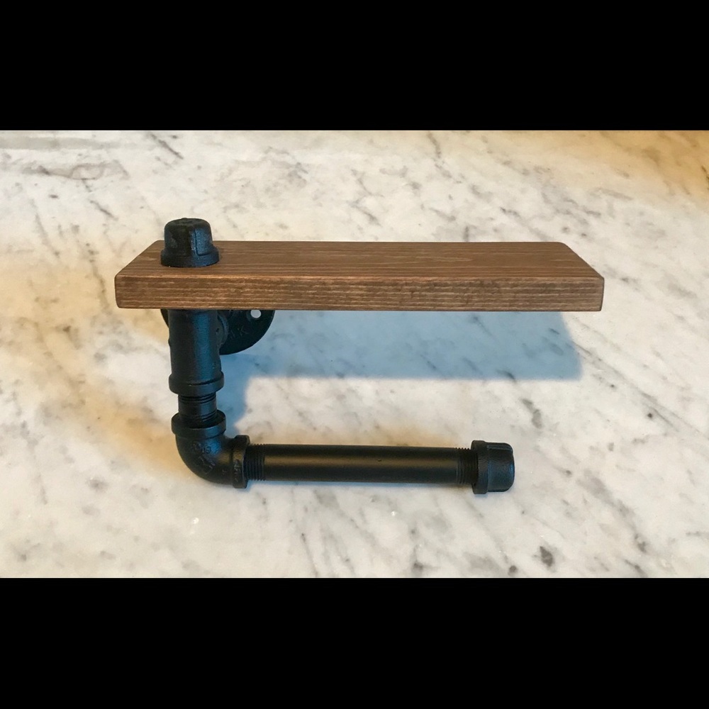 Rustic Industrial Toilet Paper Holder
